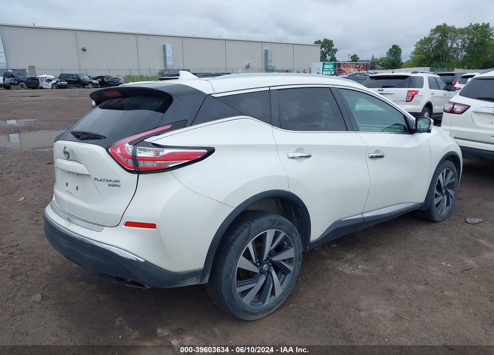2018 NISSAN MURANO PLATINUM VIN: 5N1AZ2MH3JN155972