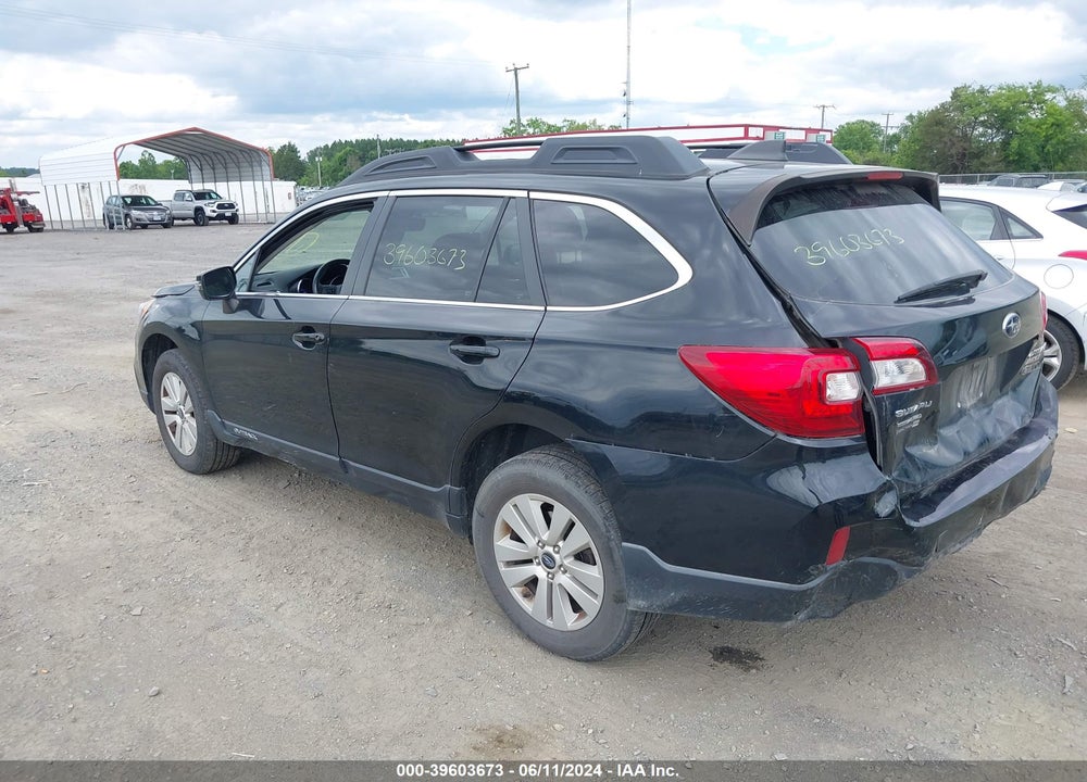 2017 SUBARU OUTBACK 2.5I PREMIUM VIN: 4S4BSAFC6H3240444