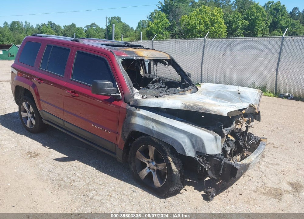2016 JEEP PATRIOT HIGH ALTITUDE EDITION VIN: 1C4NJRFB3GD674050