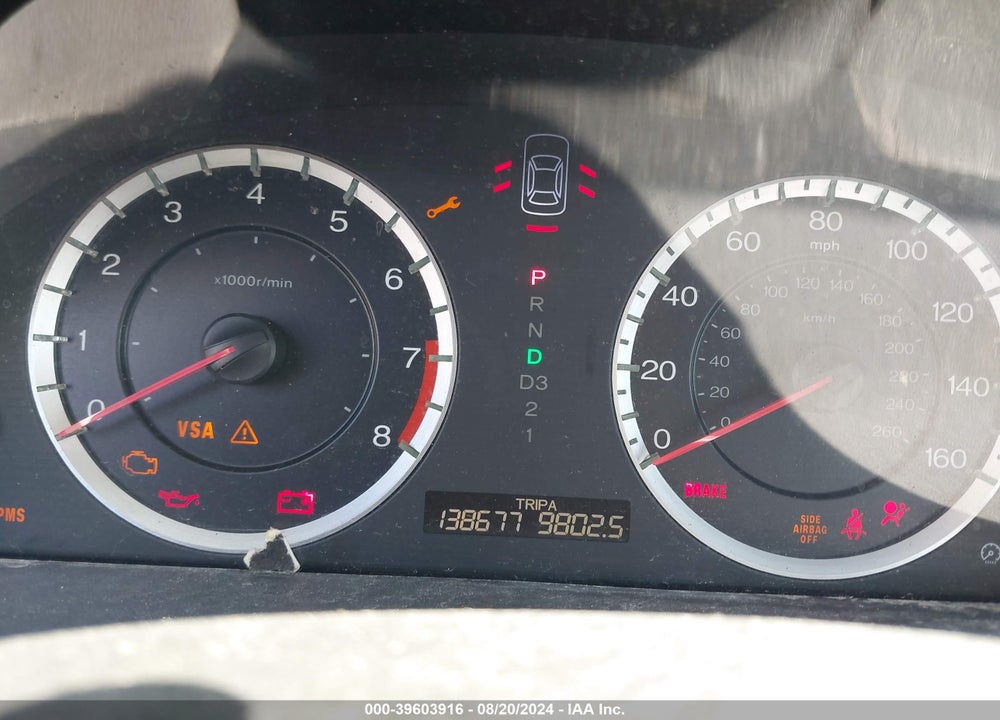 2010 HONDA ACCORD 2.4 LX-P VIN: 1HGCP2F4XAA043692