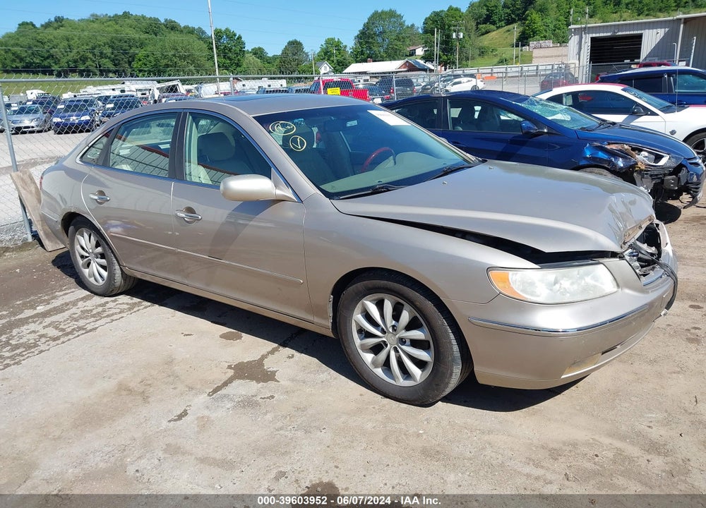 2007 HYUNDAI AZERA VIN: KMHFC46FX7A210769