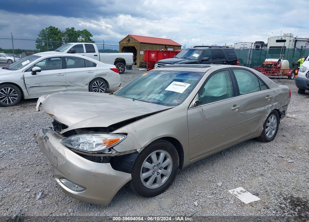 2003 TOYOTA CAMRY XLE VIN: JTDBE30KX30160839