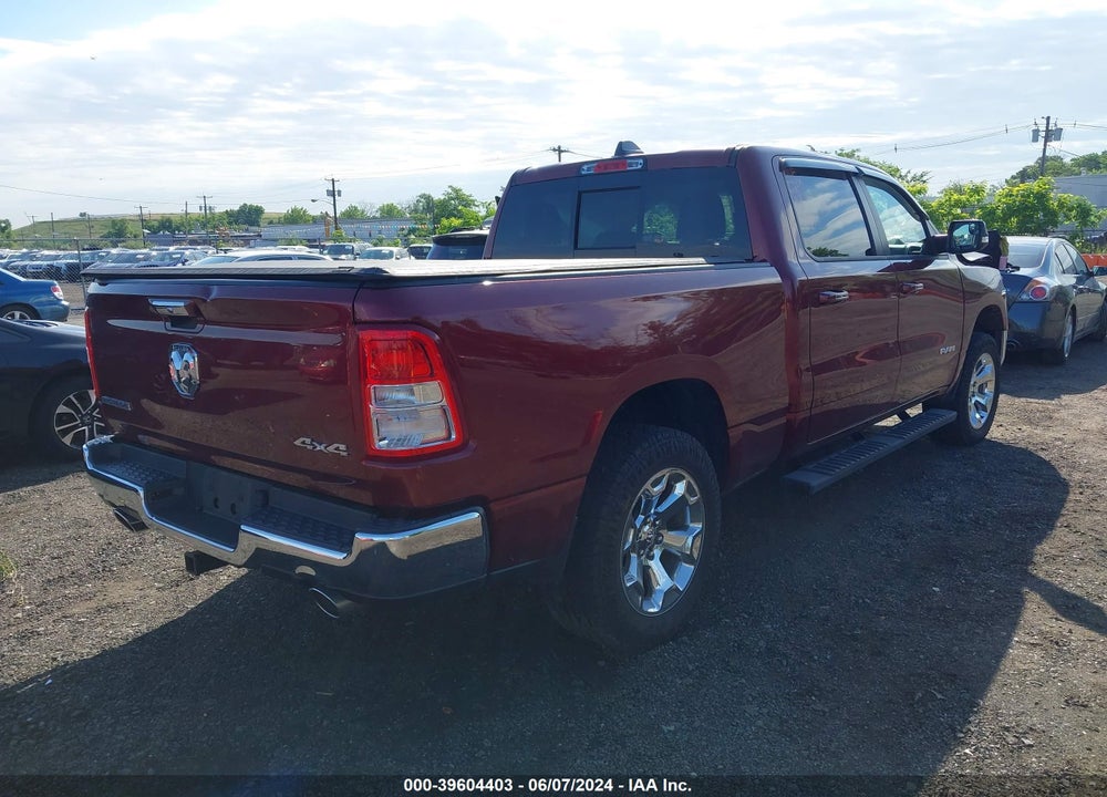 2019 RAM 1500 BIG HORN/LONE STAR 4X4 6'4 BOX VIN: 1C6SRFMT7KN868841