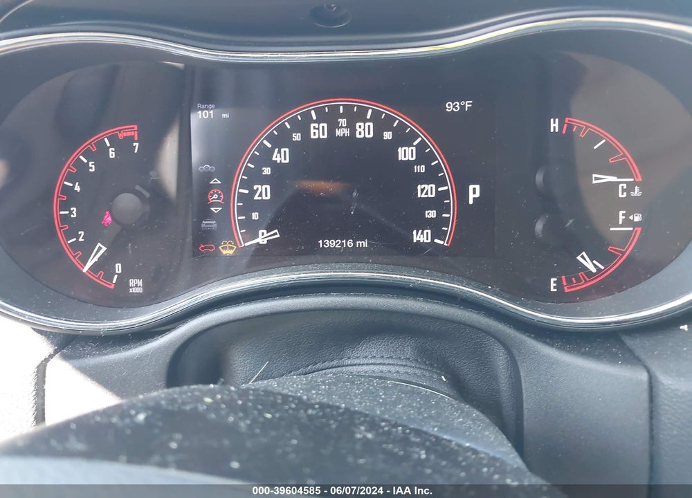 2016 DODGE DURANGO LIMITED VIN: 1C4RDHDG6GC476909
