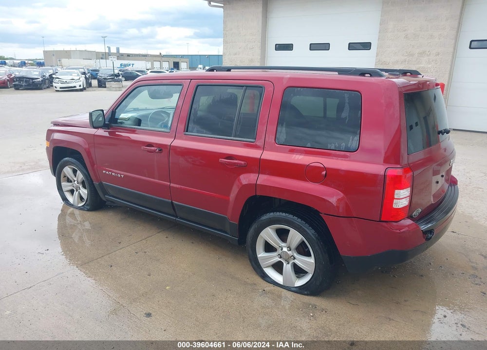 2014 JEEP PATRIOT LATITUDE VIN: 1C4NJPFA9ED513517