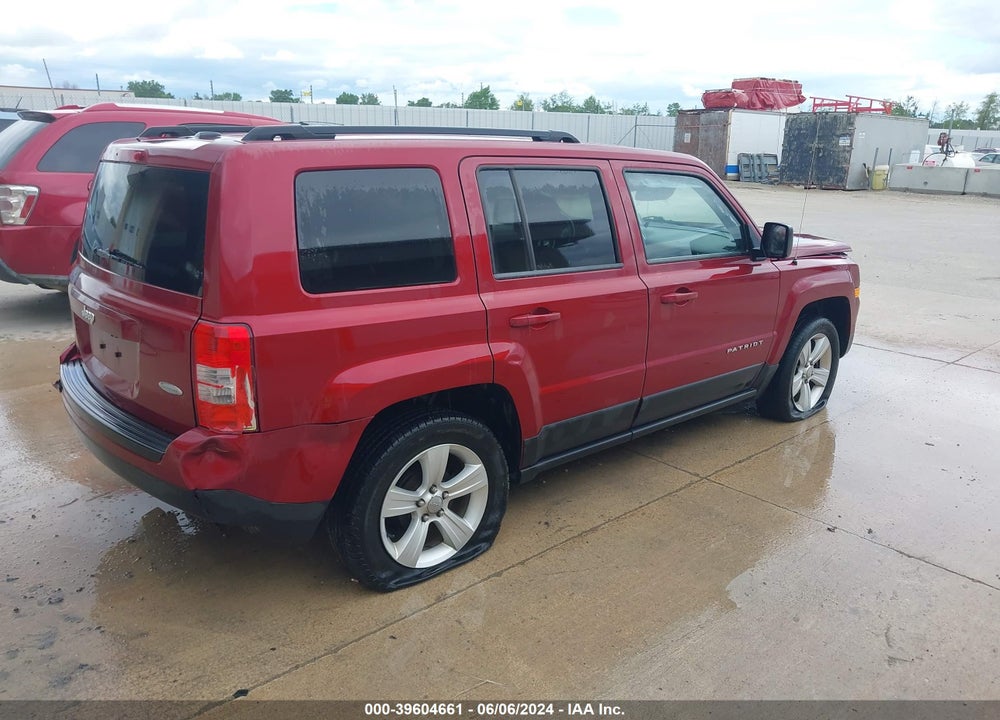 2014 JEEP PATRIOT LATITUDE VIN: 1C4NJPFA9ED513517
