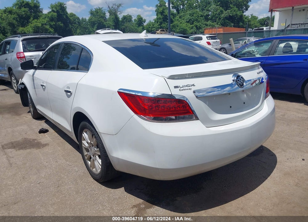 2012 BUICK LACROSSE LEATHER GROUP VIN: 1G4GC5ER4CF196368