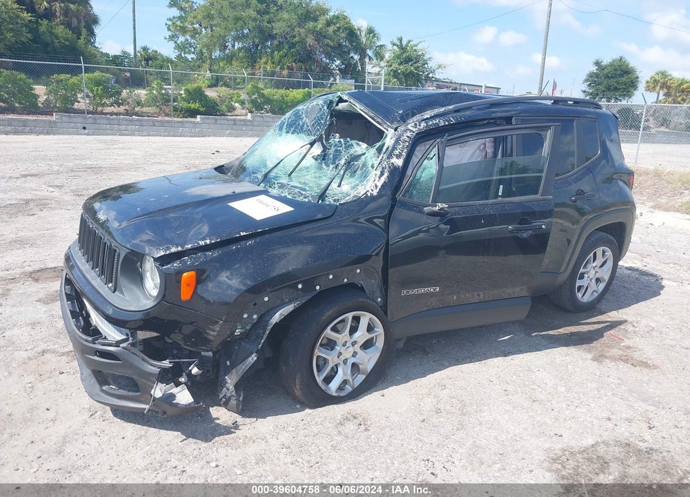 2017 JEEP RENEGADE LATITUDE FWD VIN: ZACCJABBXHPF89336
