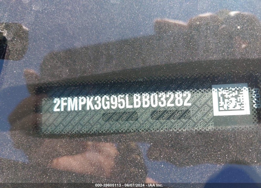 2020 FORD EDGE SE VIN: 2FMPK3G95LBB03282