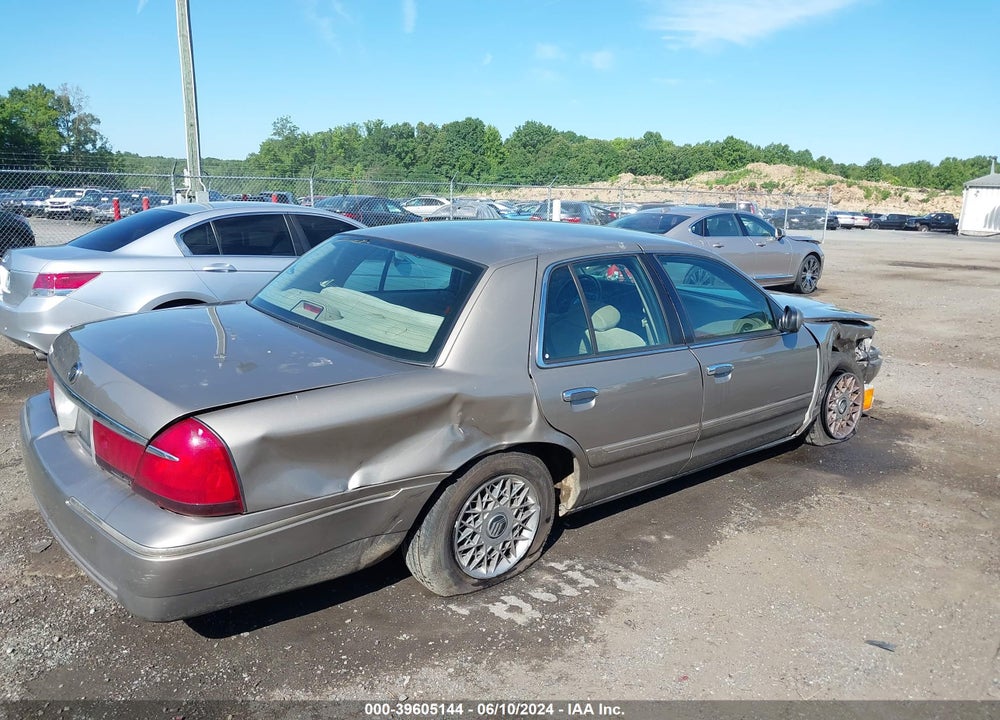 2001 MERCURY GRAND MARQUIS GS VIN: 2MEFM74W81X695173
