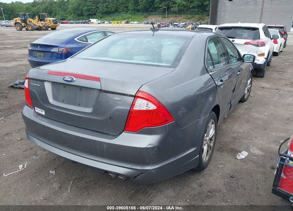 2012 FORD FUSION VIN: 3FAHP0HA8CR133837