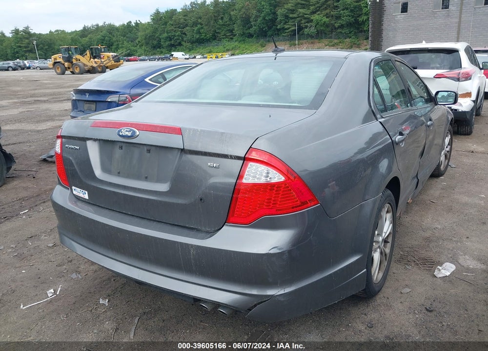 2012 FORD FUSION VIN: 3FAHP0HA8CR133837