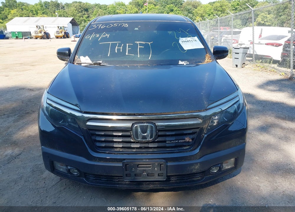 2017 HONDA RIDGELINE BLACK EDITION VIN: 5FPYK3F83HB025488