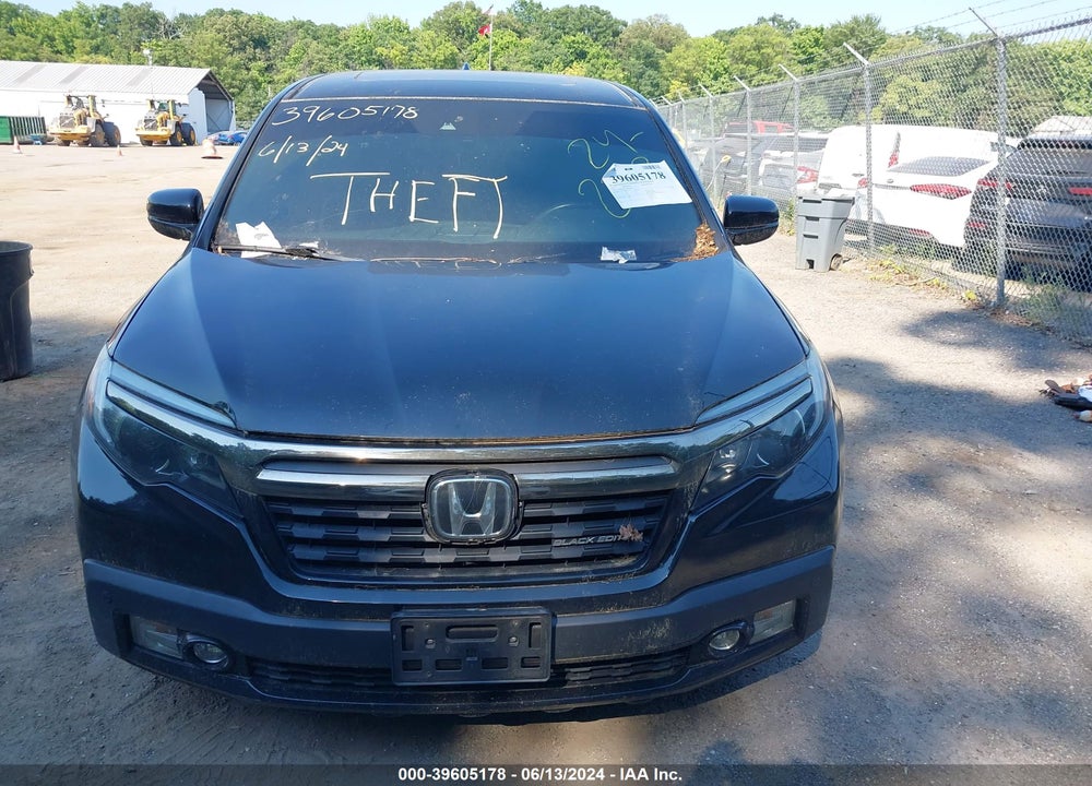 2017 HONDA RIDGELINE BLACK EDITION VIN: 5FPYK3F83HB025488