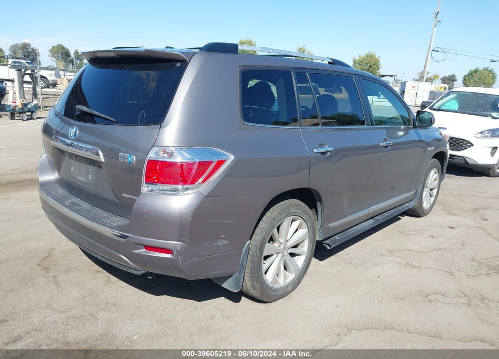 2012 TOYOTA HIGHLANDER HYBRID LIMITED V6 VIN: JTEDC3EH4C2007336