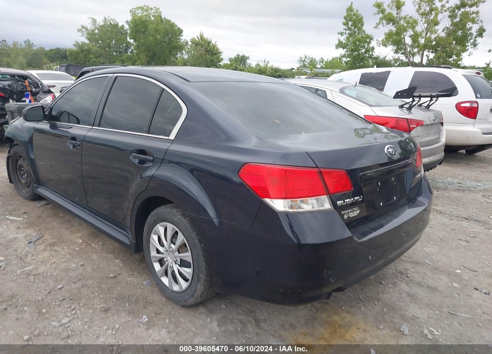 2012 SUBARU LEGACY 2.5I VIN: 4S3BMCA68C3039889