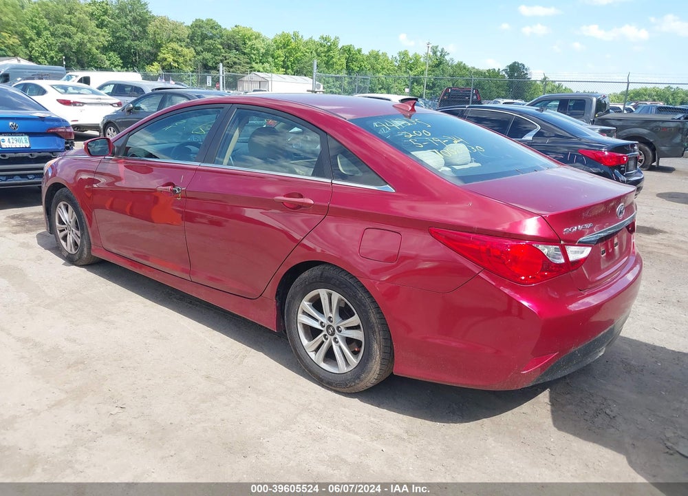 2014 HYUNDAI SONATA GLS VIN: 5NPEB4AC3EH948564