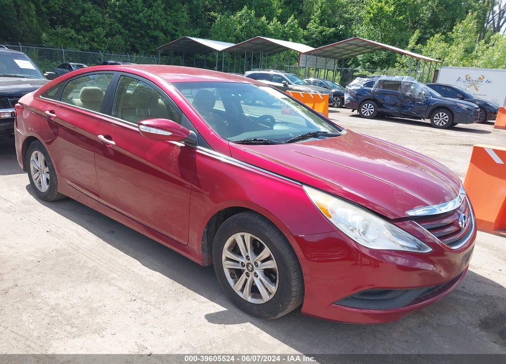 2014 HYUNDAI SONATA GLS VIN: 5NPEB4AC3EH948564