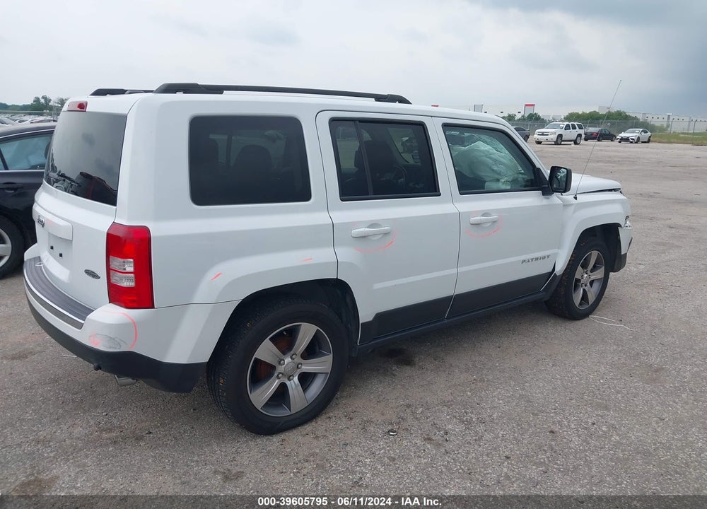 2017 JEEP PATRIOT HIGH ALTITUDE FWD VIN: 1C4NJPFA9HD132996