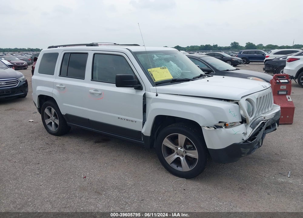 2017 JEEP PATRIOT HIGH ALTITUDE FWD VIN: 1C4NJPFA9HD132996