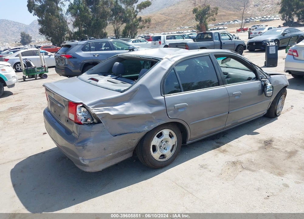 2005 HONDA CIVIC HYBRID VIN: JHMES966X5S010237