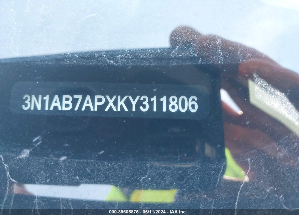 2019 NISSAN SENTRA SR VIN: 3N1AB7APXKY311806