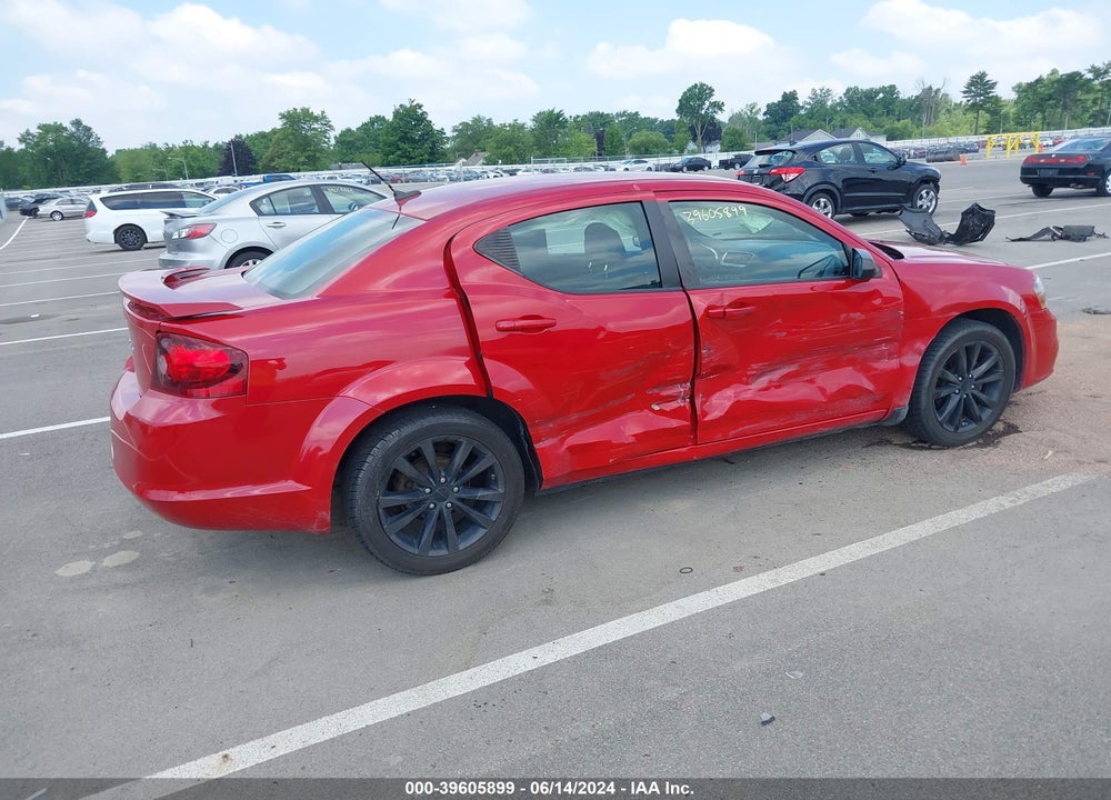 2014 DODGE AVENGER SE VIN: 1C3CDZAB0EN189706