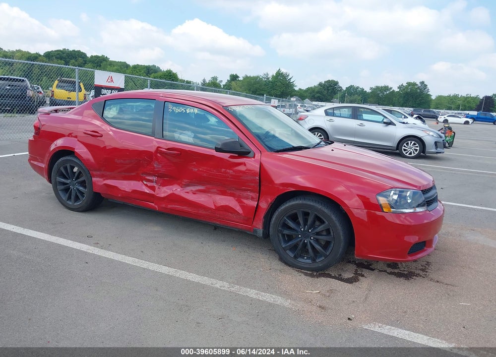2014 DODGE AVENGER SE VIN: 1C3CDZAB0EN189706