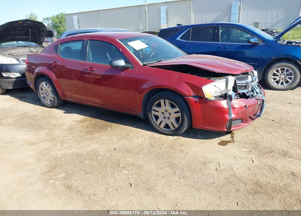 2014 DODGE AVENGER SE VIN: 1C3CDZAB8EN169879