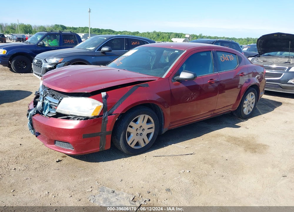 2014 DODGE AVENGER SE VIN: 1C3CDZAB8EN169879