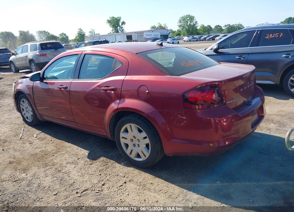 2014 DODGE AVENGER SE VIN: 1C3CDZAB8EN169879