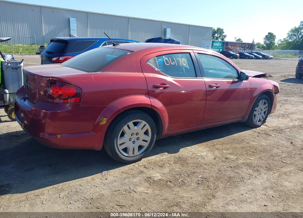2014 DODGE AVENGER SE VIN: 1C3CDZAB8EN169879