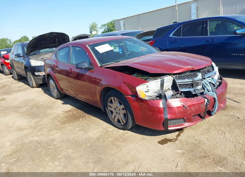 2014 DODGE AVENGER SE VIN: 1C3CDZAB8EN169879