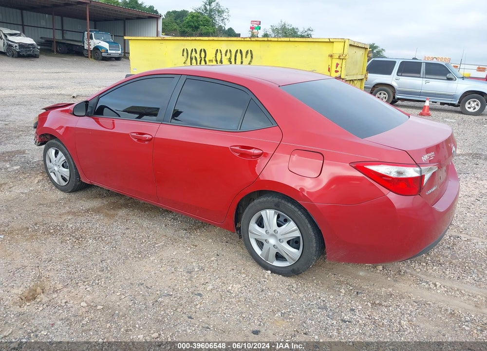 2015 TOYOTA COROLLA LE VIN: 5YFBURHE7FP295050