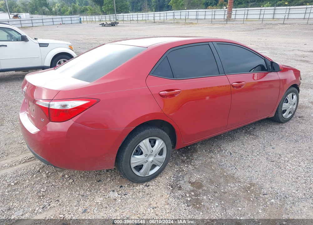2015 TOYOTA COROLLA LE VIN: 5YFBURHE7FP295050