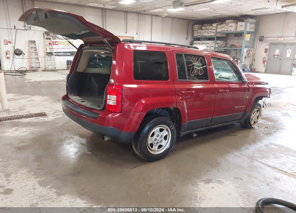 2014 JEEP PATRIOT SPORT VIN: 1C4NJRBB9ED728471