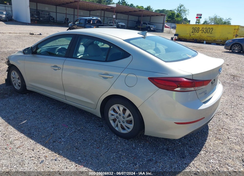 2017 HYUNDAI ELANTRA SE VIN: KMHD74LF1HU079019