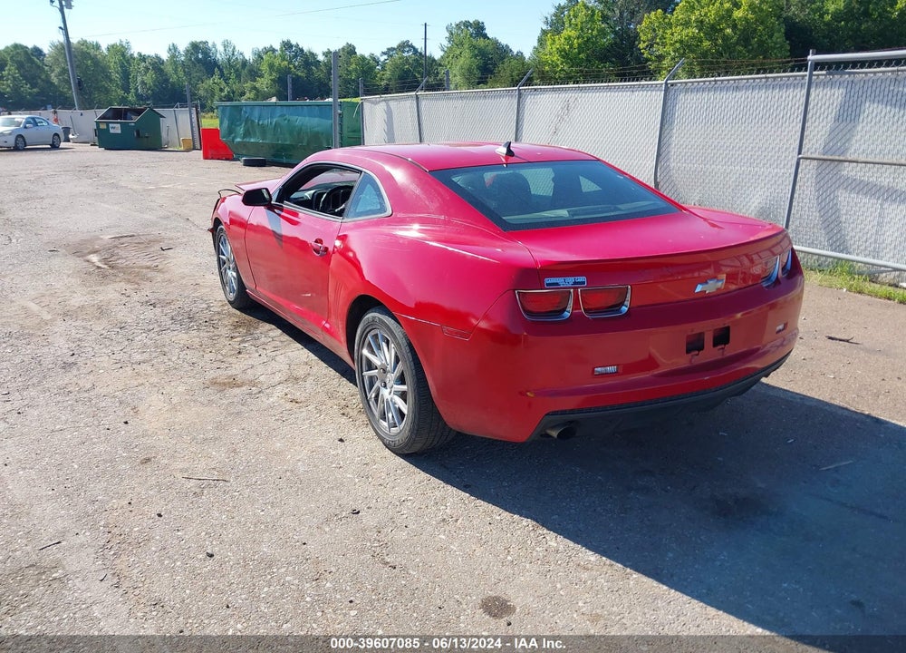 2012 CHEVROLET CAMARO 1LT VIN: 2G1FB1E37C9208960