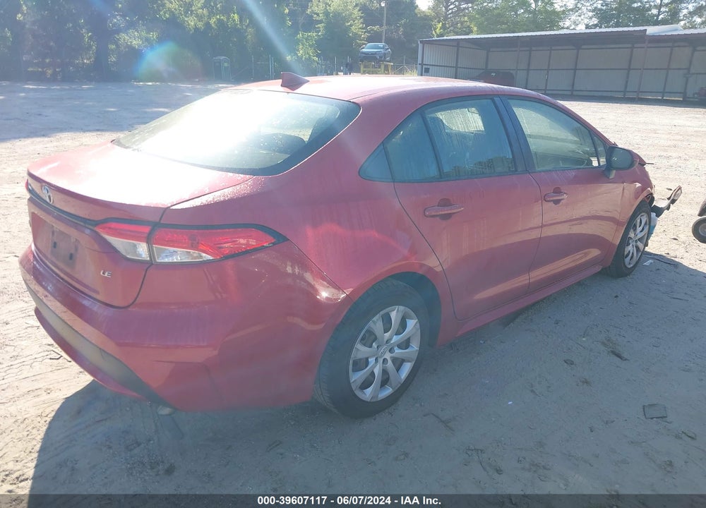 2020 TOYOTA COROLLA LE VIN: JTDEPRAE4LJ039642