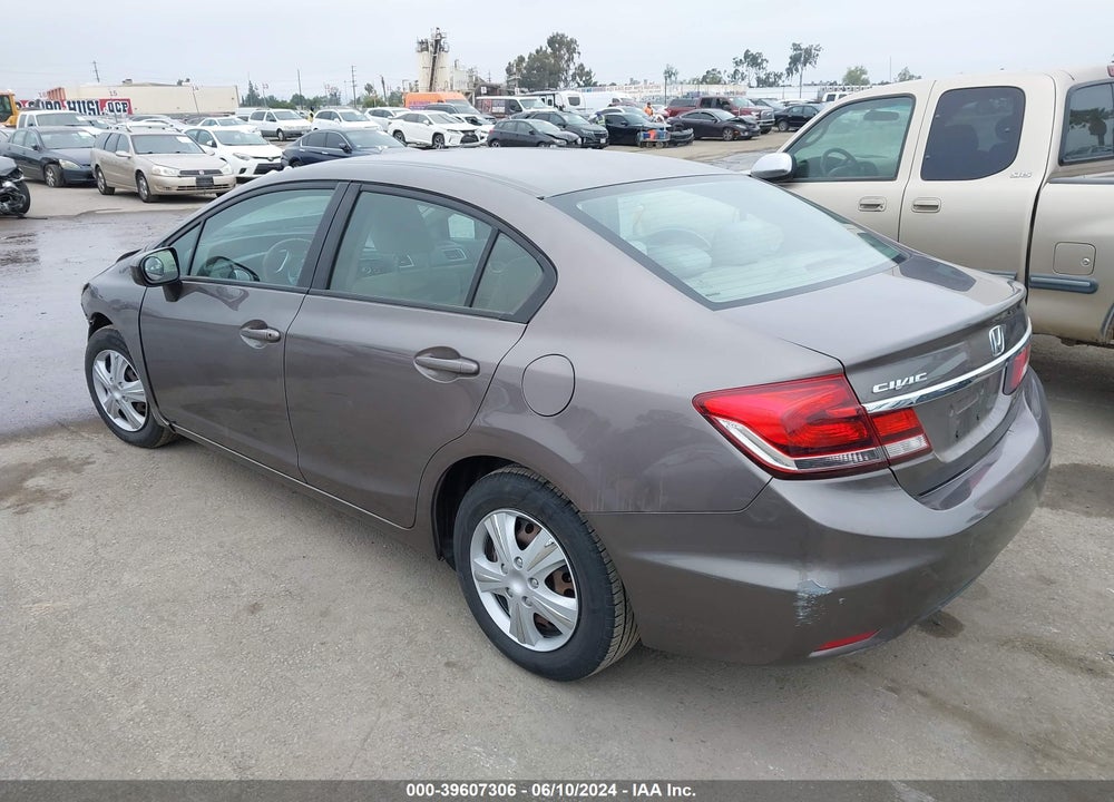 2014 HONDA CIVIC LX VIN: 19XFB2E50EE019277