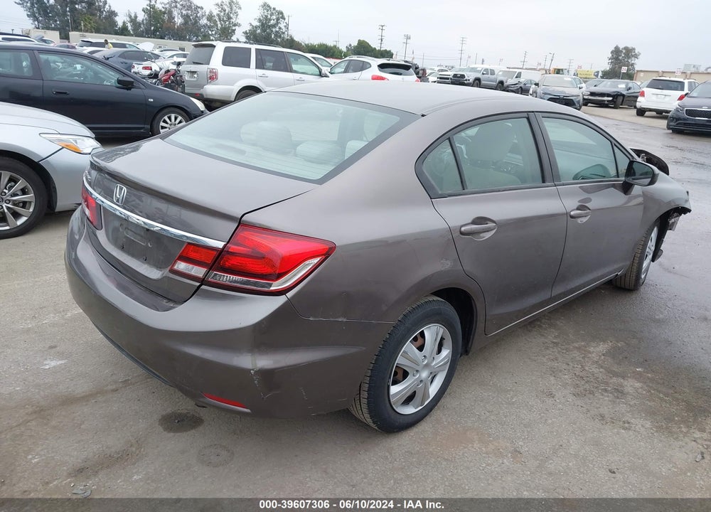 2014 HONDA CIVIC LX VIN: 19XFB2E50EE019277