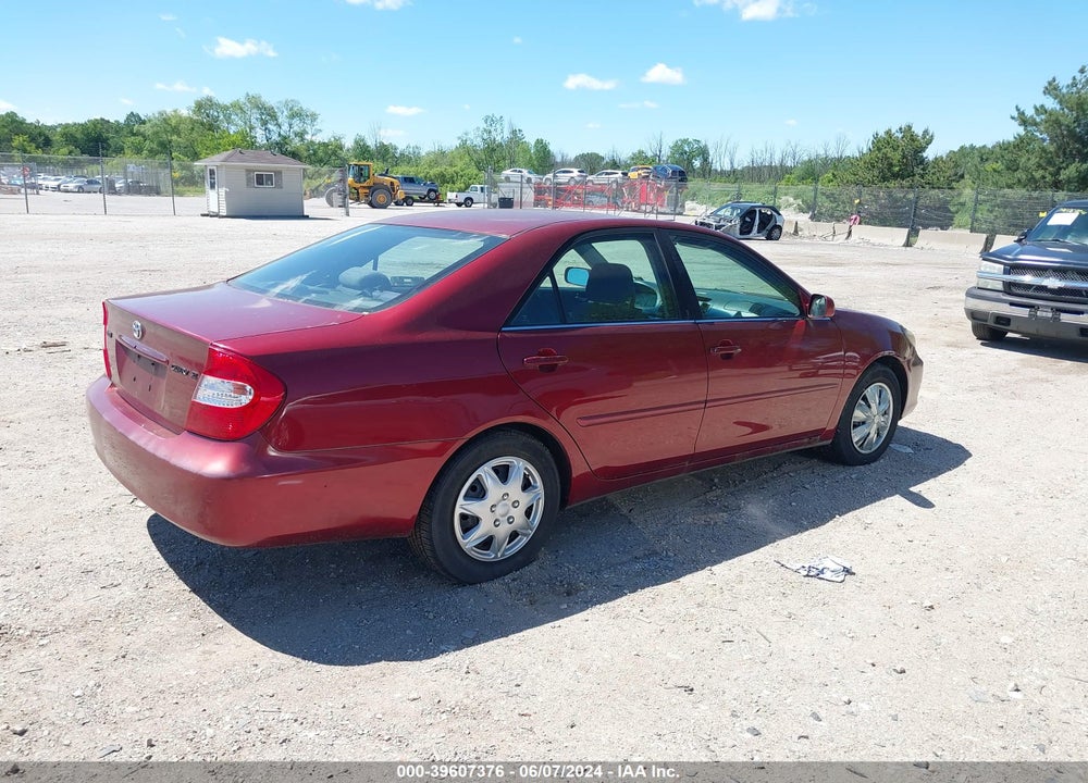 2004 TOYOTA CAMRY SE VIN: 4T1BE32K54U275593