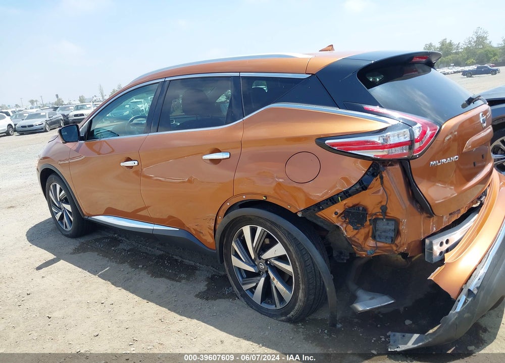 2016 NISSAN MURANO PLATINUM VIN: 5N1AZ2MH2GN116234