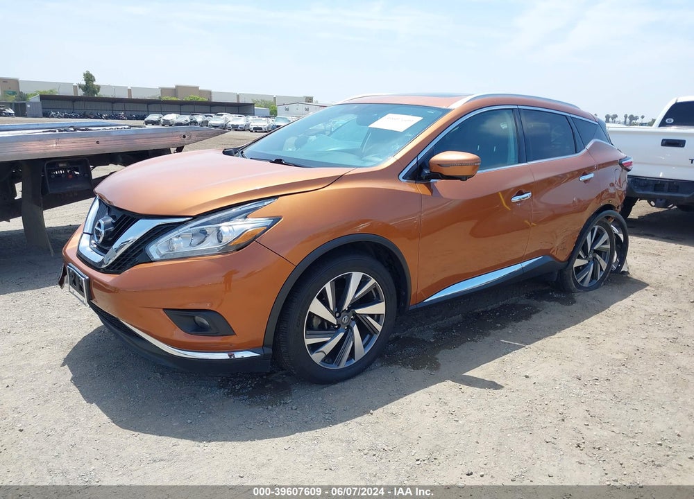 2016 NISSAN MURANO PLATINUM VIN: 5N1AZ2MH2GN116234