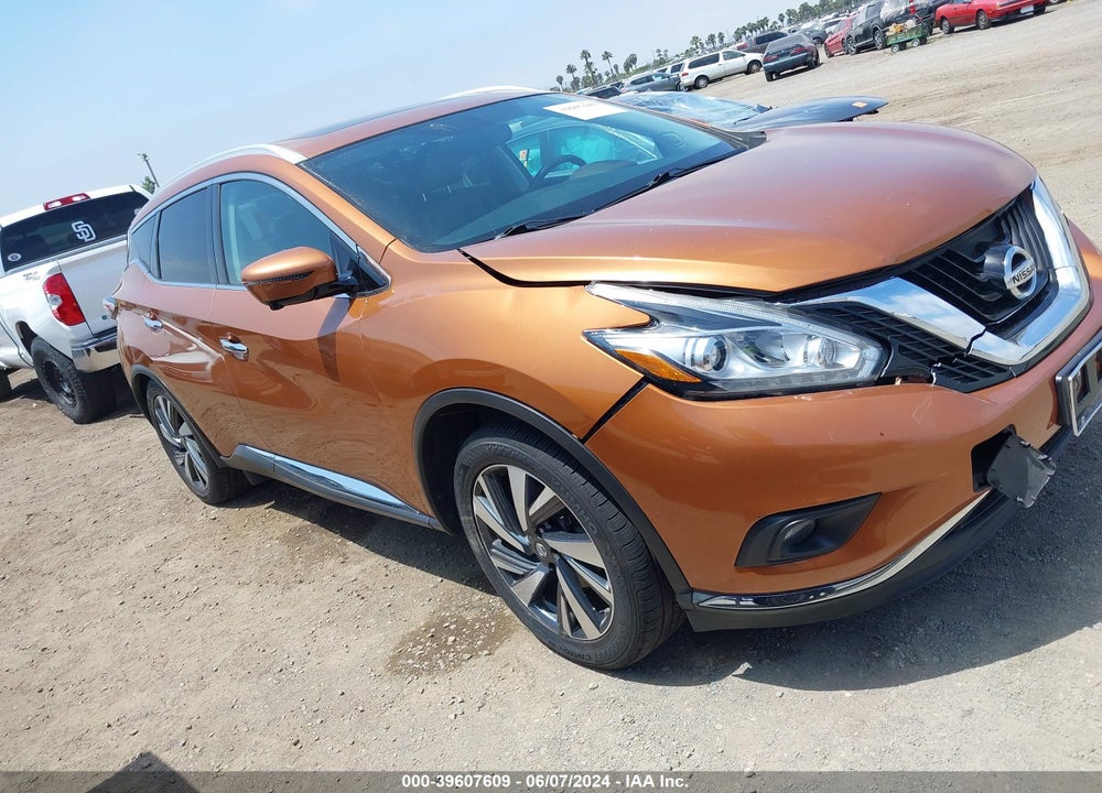2016 NISSAN MURANO PLATINUM VIN: 5N1AZ2MH2GN116234