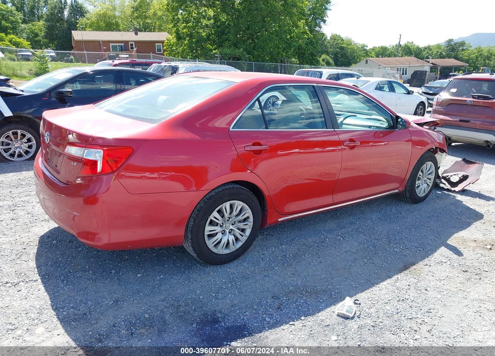 2012 TOYOTA CAMRY LE VIN: 4T1BF1FK4CU554284