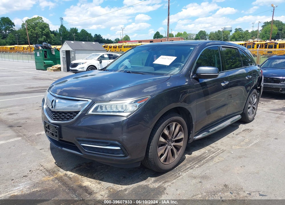 2014 ACURA MDX TECHNOLOGY PACKAGE VIN: 5FRYD4H46EB017639