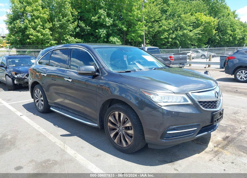 2014 ACURA MDX TECHNOLOGY PACKAGE VIN: 5FRYD4H46EB017639