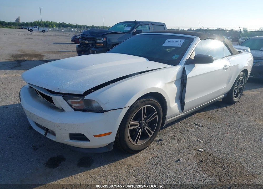 2012 FORD MUSTANG V6 PREMIUM VIN: 1ZVBP8EMXC5286118