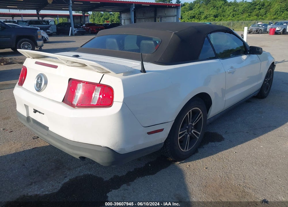 2012 FORD MUSTANG V6 PREMIUM VIN: 1ZVBP8EMXC5286118